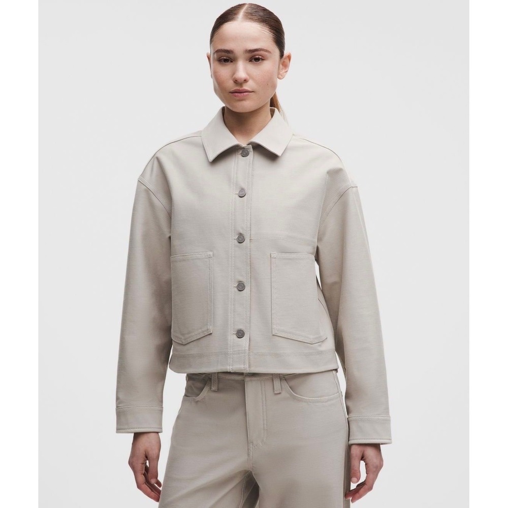124-Lululemon-Easy Five Jacket-Downtown Tan
